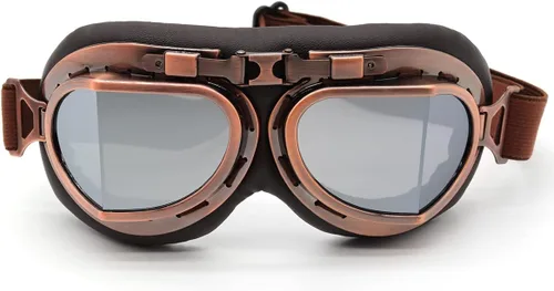 Vista 13 de kucehiup Gafas de aviador vintage para motocicleta