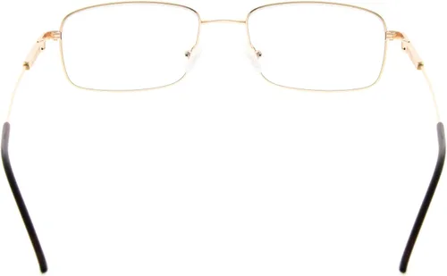 Vista 4 de BFOCO Gafas de lectura progresivas multienfoque anti UV para hombre, 3 niveles, lectores de visión para mujer (dorado, +1.00)