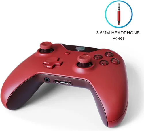 Vista 3 de Wuthur Control inalámbrico para Xbox One, Xbox Series XS, Xbox One XS y PC con doble vibración, batería, conector de auriculares