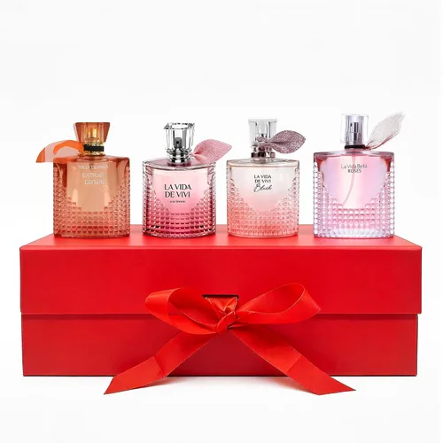 Vista 14 de AFLUXE Set de perfume para mujer, 4 piezas, perfume de larga duración