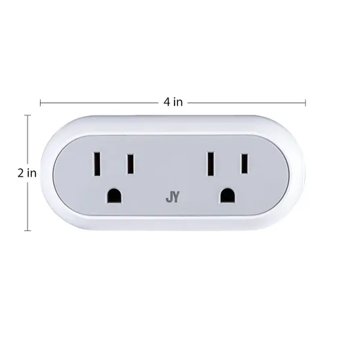 Vista 7 de Eyely GLP1002A Smart Dual Plug, no requiere concentrador, control remoto de aplicación WiFi, Alexa, compatible con Google Home Assistant
