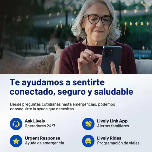 Vista 6 de LIVELY Smartphone Jitterbug para personas mayores, no necesita SIM, Smart5