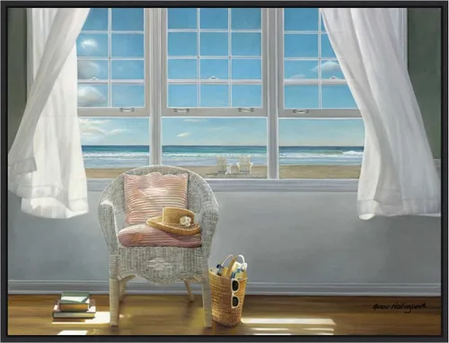 Vista 11 de Amanti Art Lienzo enmarcado para pared, 18 x 24 pulgadas, A Moments Peace, de Karen Hollingsworth, lienzo enmarcado para pared, obras de arte