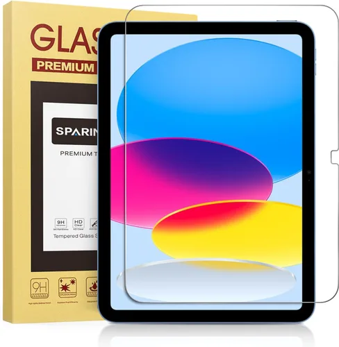 Vista 9 de SPARIN protector de pantalla para iPad de 6ª y 5ª generación de 9.7 pulgadas, vidrio templado compatible con iPad Air 2, apto para funda