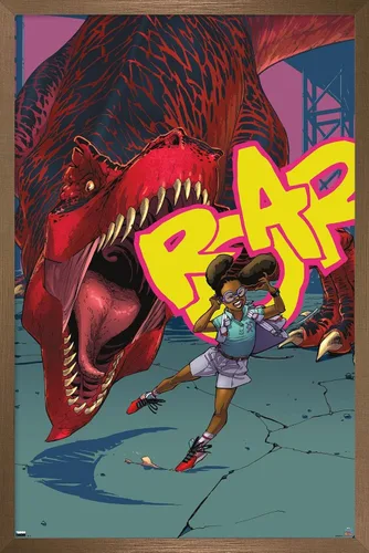 Vista 15 de Trends International Marvel Moon Girl & Devil Dinosaur - Póster de pared de rugido, 22.4 pulgadas de largo x 14.7 pulgadas, versión enmarcada