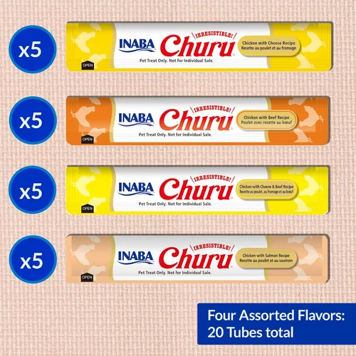 Vista 6 de INABA - Golosinas Churu para gatos, puré cremoso para gatos, sin cereales, que se puede lamer y exprimir / suplemento con vitamina E y taurina, 0.5