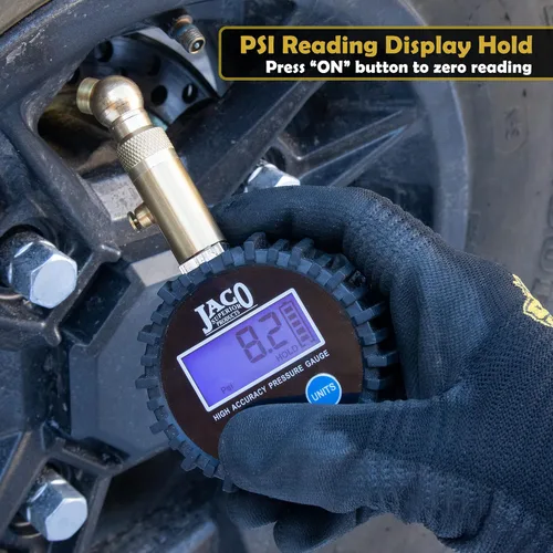 Vista 6 de JACO Elite - Medidor digital para neumáticos de baja presión, 30 PSI