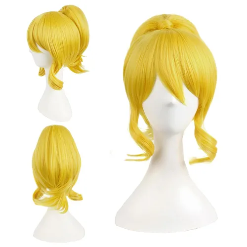 Vista 10 de Pelucas MapofBeauty, se pueden equipar con pelucas y adornos para el cabello para cosplay, Negro