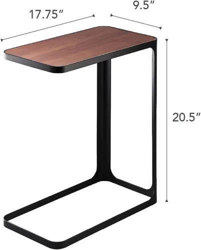 Vista 2 de Yamazaki, mesa auxiliar compacta para el hogar, Metal, Negro