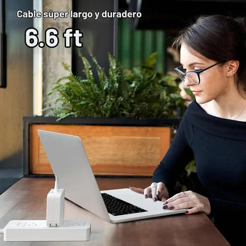 Vista 6 de Adaptador de corriente de 60 W compatible con Mac Book Pro Cargador A1278 A1344 para Mac Book Pro de 13 pulgadas (antes de mediados de 2012) Cable