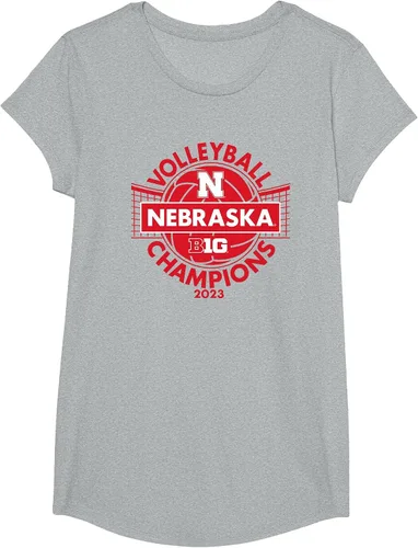Vista 14 de Nebraska Cornhuskers Big Ten Champs 2023 Women's Volleyball T-Shirt