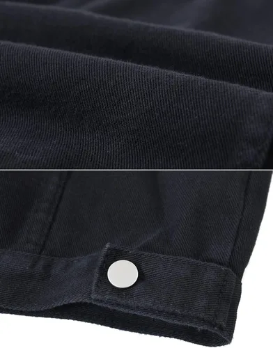 Vista 5 de Chaleco de mezclilla casual para mujer, sin mangas, rasgado, chaleco con bolsillos