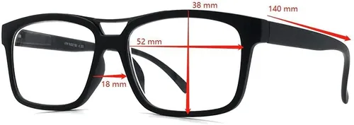 Vista 3 de BillyJoe Gafas de miopía para conducción a distancia, gafas de miopía para hombres y mujeres (2 pares) de forma cuadrada rectangular