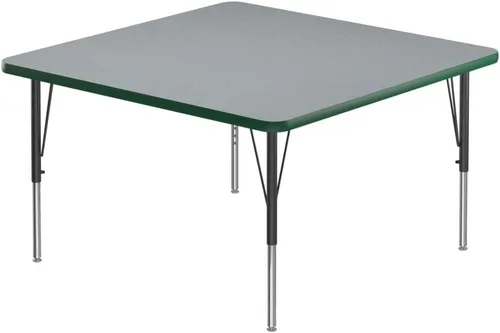 Vista 32 de Correll Mesa rectangular de actividades para el aula de 24 x 48 pulgadas, altura ajustable (19 a 29 pulgadas), parte superior de granito gris, borde