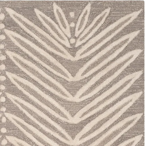 Vista 8 de Martha Stewart x SAFAVIEH - Colección de alfombras de área, alfombra de 2 pies 3 pulgadas x 10 pies, gamuza beige, lana y viscosa hecha a mano