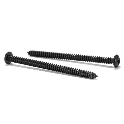 Vista 18 de #4 x 1 Tornillo de Madera 100 Piezas 18-8 (304) Acero Inoxidable Cabeza Plana Tornillos Autorroscantes Rápidos para Paneles de Yeso Óxido Negro por