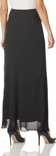 Vista 2 de Alex Evenings Falda de Vestir A (Petite Regular Tallas Grandes), Negro