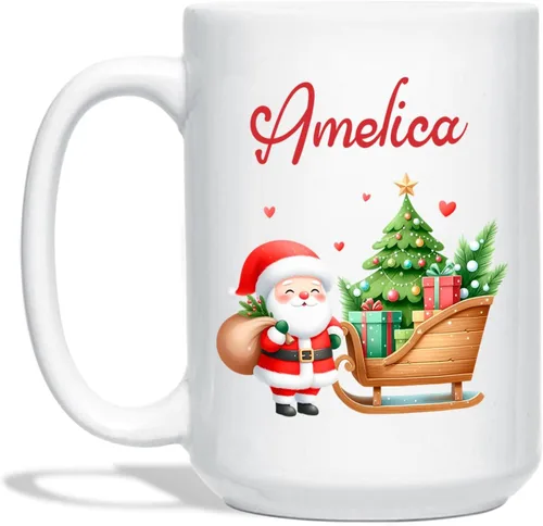 Vista 23 de Taza Personalizada Construcción De Muñeco De Nieve Con Nombre, Taza De Café De Navidad Muñeco De Nieve, Tazas De Árbol De Navidad Personalizadas