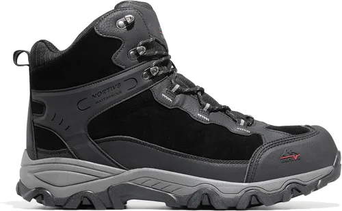Vista 3 de NORTIV 8 Botas de senderismo impermeables para hombre, zapatos de montañismo para mochileros