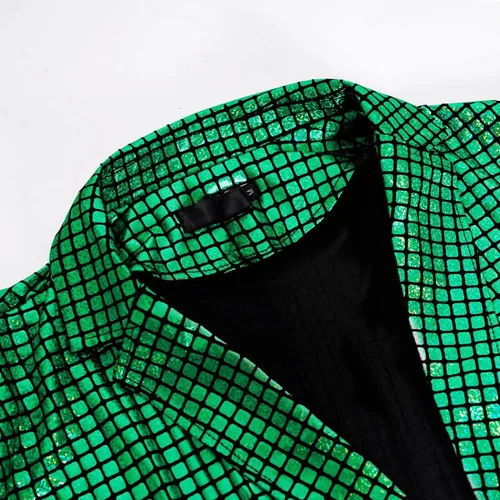Vista 5 de Conjunto de traje de discoteca de los años 70 para hombre, ropa y accesorios para fiesta