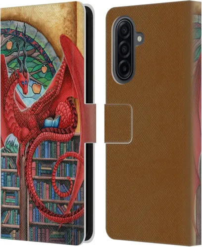 Vista 82 de Head Case Designs Officially Licensed Carla Morrow Galactic Entrancement Dragons Leather Wallet Case Compatible with Samsung Galaxy A07 4G