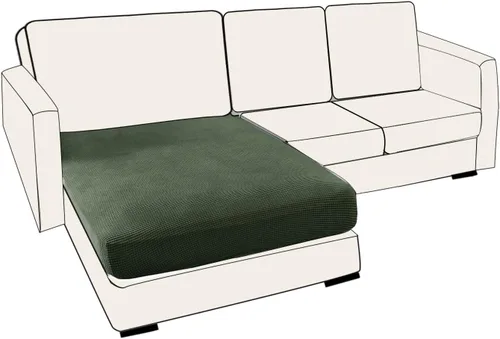 Vista 86 de UNBBRRL Fundas de cojín de asiento para sofá, elásticas, funda de cojín individual para sofá, fundas de cojín para sofá, fundas de héroe protegen