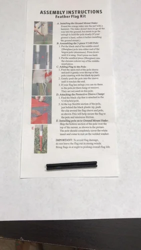 Vista 3 de Articulos para fiestas King Windless Bandera Letrero con set completo de híbrido Polo – Pack de 2