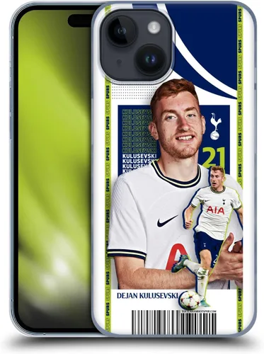 Vista 9 de Head Case Designs Officially Licensed Tottenham Hotspur F.C. Cristian Romero 2022/23 First Team Hard Back Case Compatible with Apple iPhone 15