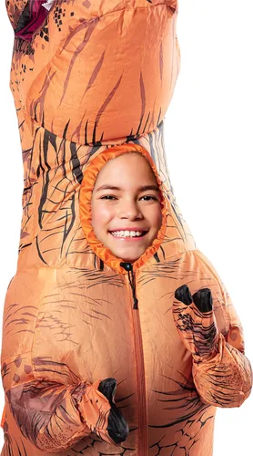Vista 4 de Rubies Fun Inflatable Original T-Rex Dinosaur Costume For Kids T-rex original