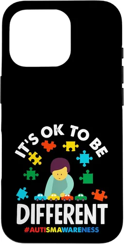 Vista 20 de Ok to Be Different Autism Awareness Puzzle Piece Ribbon Case para iPhone 17