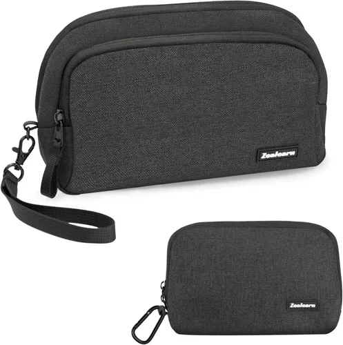 Vista 7 de Travel Tech - Bolsa de transporte portátil para artículos electrónicos, estuche de viaje, organizador de tecnología portátil, bolsa