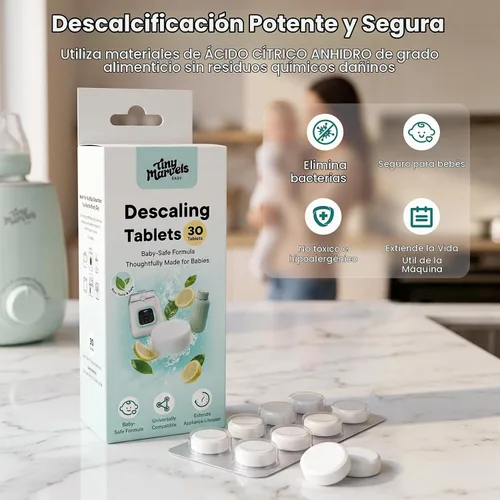Vista 5 de Tiny Marvels Powerful Descaling Tablets for Baby Bottle Washer