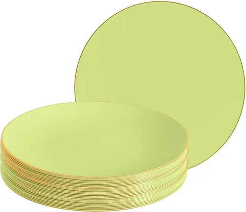 Vista 84 de LUXE PARTY NYC - Juego de 30 platos de plástico para vajilla Desechables 7.5 pulgadas Plato de ensalada Aperitivo Postre Artículos