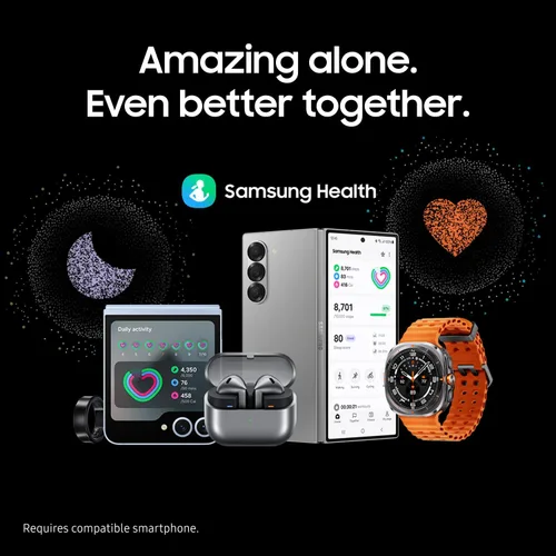 Vista 9 de Samsung Galaxy Watch Ultra (2024) 47mm LTE Smartwatch AI con puntuación de energía, consejos de bienestar, seguimiento de frecuencia cardíaca