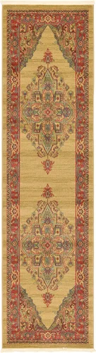 Vista 15 de Unique Loom Sahand Collection - Alfombra Arsaces (2 pies 2 pulgadas x 3 pies 1 pulgada, rectangular, azul marino/gris)