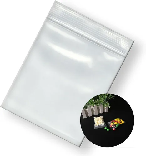 Vista 13 de Mini bolsas de plástico, 1000 unidades de 1.5 x 1.5 pulgadas, bolsas de almacenamiento reutilizables transparentes con cremallera para joyas