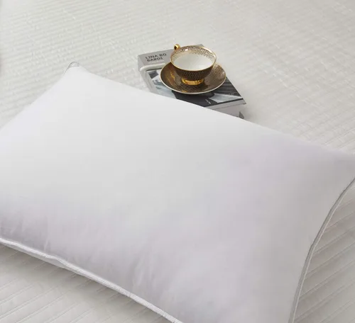 Vista 5 de Siberian - Almohada de plumón de algodón Pima de 1000 hilos, 600 de potencia de relleno, fabricada en Estados Unidos