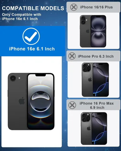 Vista 9 de Cargador de coche USB C para iPhone 16e + funda resistente para teléfono con funda para cámara