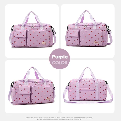 Vista 232 de Pequeña bolsa de gimnasio para mujer, bolsa de viaje con compartimento para zapatos