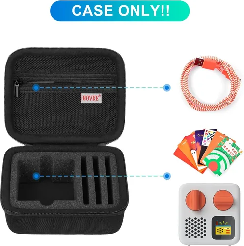 Vista 2 de BOVKE Funda de transporte compatible con Yoto Mini edición 2024 reproductor de audio y música para niños, bolsa de almacenamiento para altavoces