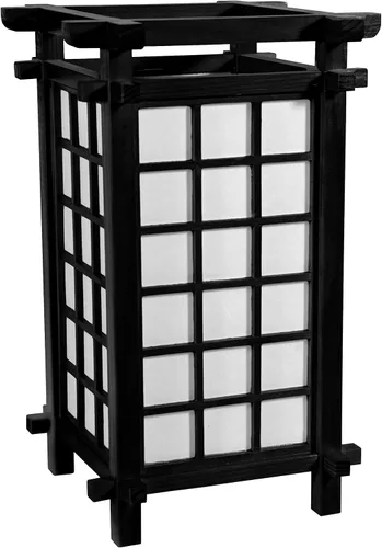 Vista 4 de Red Lantern Lámpara Ido de 17", palisandro Nogal