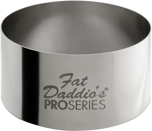 Vista 35 de Fat Daddio's Anillo redondo de acero inoxidable para pasteles y pastelería, 3 x 2 pulgadas