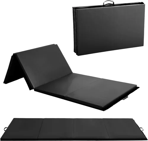 Vista 8 de Gymnastics Mats Foldable Tumbling Mats Portable Gymnastics Exercise Mat Thick Gymnastics Tumbling Mats Pad Home Exercise Panel Mat With Carrying