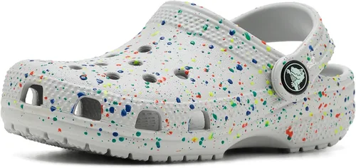 Vista 19 de Crocs - Zuecos clásicos para niños, diseño de teñido anudado jaspeado