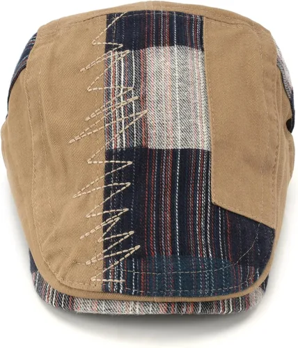 Vista 3 de M MOACC Gorra de Newsboy para hombre, boina de algodón, con hebilla ajustable de cabbie Gatsby, gorras planas para conducir