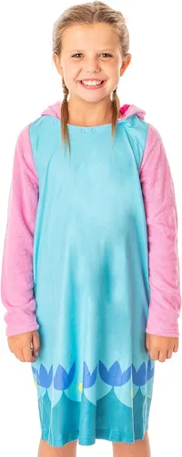 Vista 7 de INTIMO Dreamworks Trolls Movie - Disfraz con capucha de personaje de amapola para niña, Multi colorido