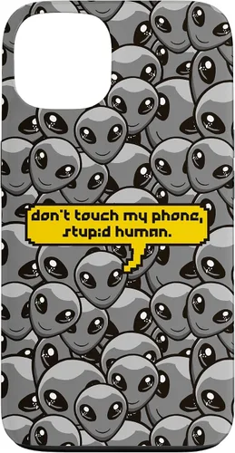 Vista 7 de Alien Dont Touch My Phone Stupid Human Funny Space Lover Case for iPhone 17