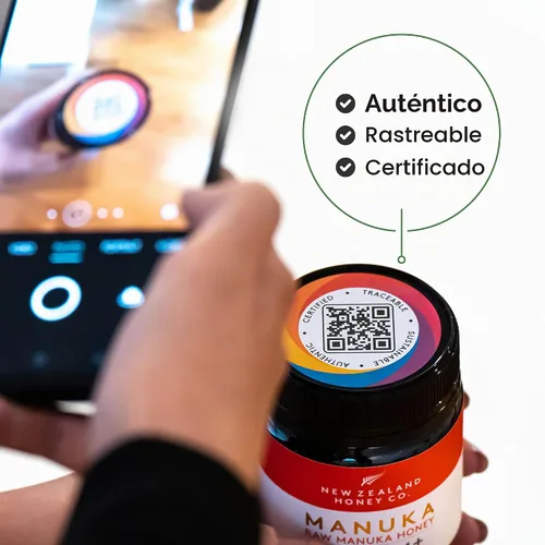 Vista 10 de New Zealand Honey Co. Miel de manuka cruda UMF 28+ MGO 1450+, certificado UMF / 4.4oz