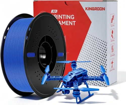 Vista 19 de Kingroon Filamento de impresora 3D PLA Plus (PLA+), 10 rollos, precisión dimensional +/- 0.001 in, carrete de 22 libras (22 libras), 0.069 in, negro