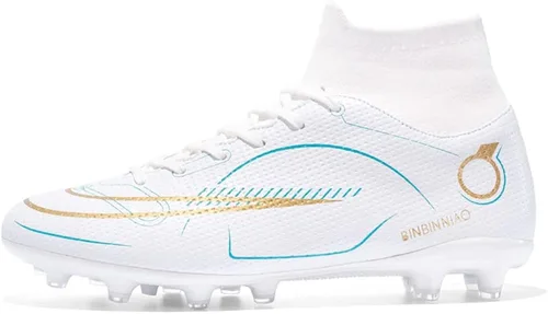 Vista 3 de Mens Soccer Cleats Football Boots Professional Training Turf Mens Outdoor Indoor Sports Athletic Big Boy's Sneaker